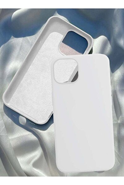 Margoun Protective Soft Silicone Case Cover for iPhone 13 White
