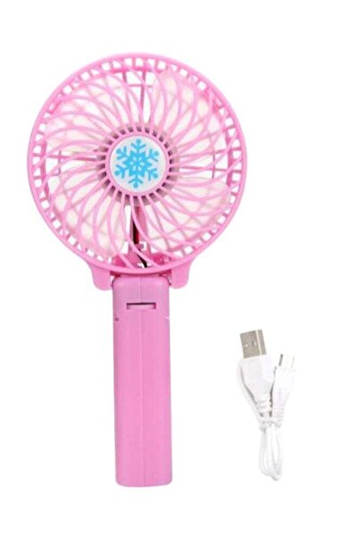 Generic مروحة يدوية صغيرة محمولة 4 وات CFF60624403 وردية