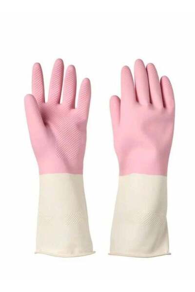 Generic قفازات غسيل الأطباق والتنظيف 23 سم مقاس S