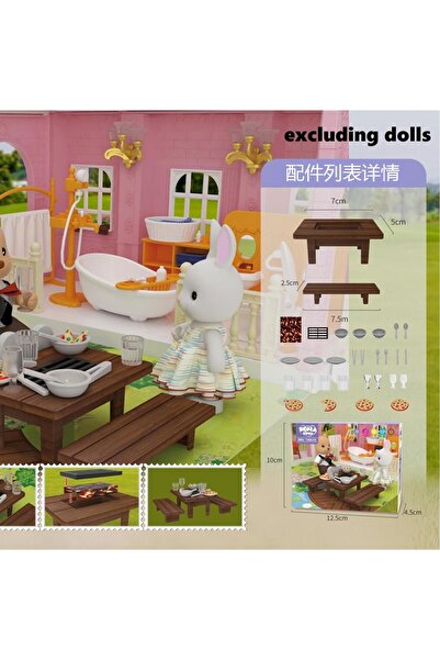 Choice4 طاولات الشواء، سوبر ماركت صغير، ألعاب التسوق، أثاث بيت الدمية، الملحقات، التعليم الفكري