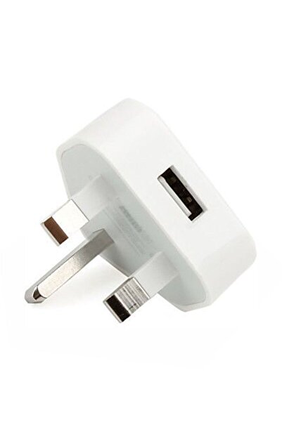 Generic USB Adapter Plug For Apple iPhone 4/5/iPad/iPod Touch White