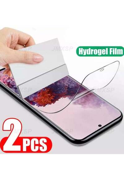 Generic قطعتين من واقي الشاشة الهيدروجيل اللامع لهاتف Redmi Note 9 4G