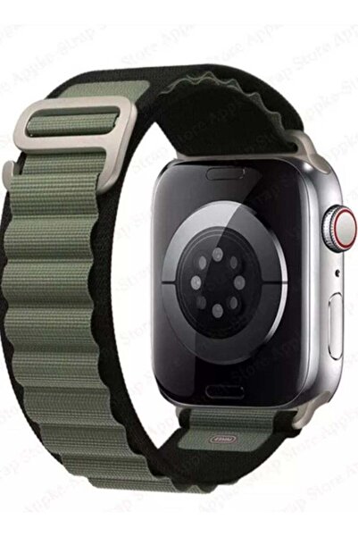 Generic Nylon Replacement Band Compatible with Apple Watch Series 9/Ultra/Ultra 2 45/49mm Black with