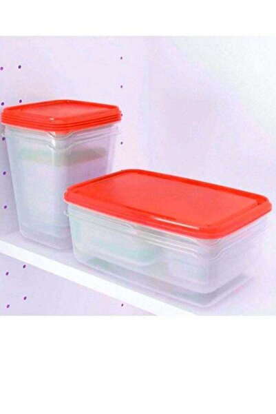 Generic 17 Piece Airtight Plastic Storage Boxes Set Red