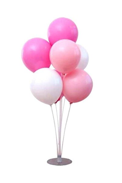 Generic مجموعة بالونات مع عصا وحامل من 7 قطع