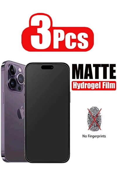 Generic 3 قطع من مادة الهيدروجيل غير اللامعة التي تحمي الشاشة من الخدوش وبصما...