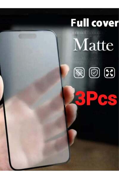 Generic 3 ملصقات نانو سيراميك غير لامعة لهاتف iPhone 15 Pro Max