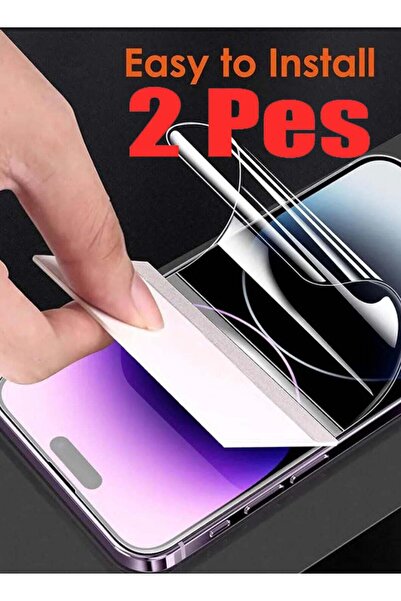 Generic ملصقان هيدروجيل شفافان لهاتف iPhone 15 Pro