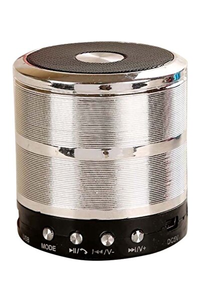 Generic WS887 Portable Cylinder Wireless Bluetooth Speaker Gold/Black