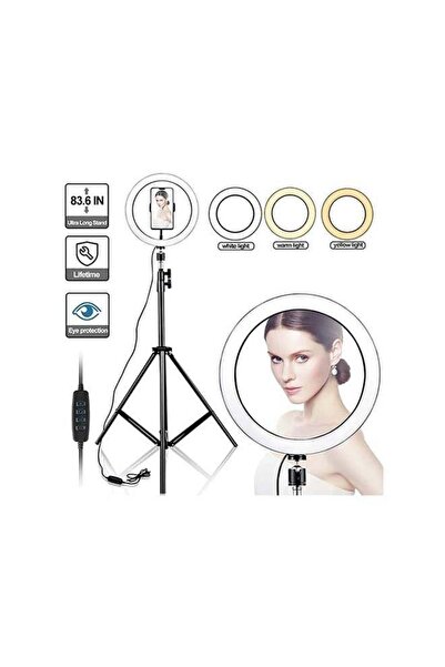 Intag حامل ثلاثي القوائم لحلقة إضاءة مقاس 10 بوصات للبث المباشر وحامل هاتف مز...