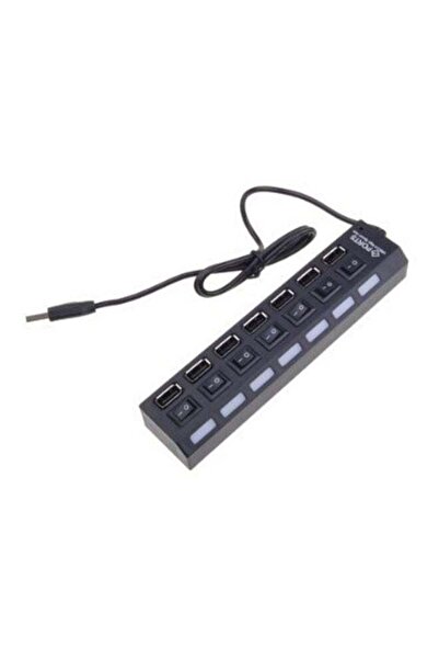 Generic 7-Port USB Hub Black