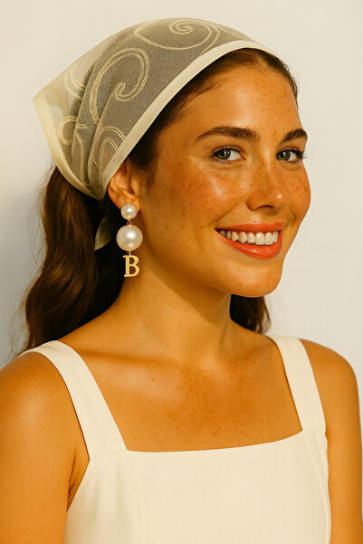 Handmade Betty Bands Bandana Lace Triangle Lace-Up Bandana Scarf Shawl