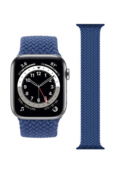 Perfii سوار بديل لساعة Apple Watch Series 1/2/3/4/5/6/SE مقاس 42/44 مم أزرق أ...
