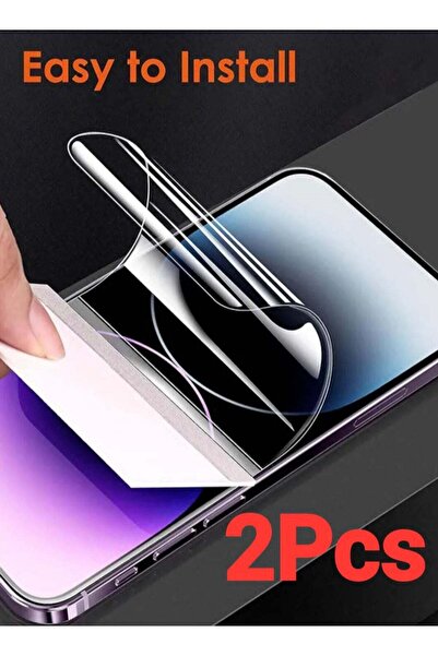 Generic ملصقان هيدروجيل شفافان لهاتف iPhone 15 Pro