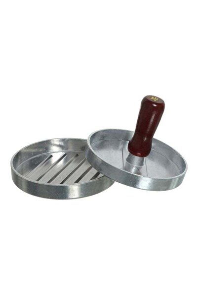 Generic Round Shaped Burger Press Silver/Brown