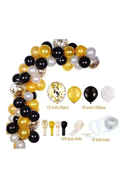 Generic 110-Piece Party Balloon Arch Set With Garland Strip, Glue Point And Tying Tool