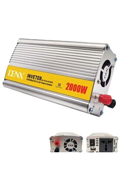 Denx 12v to 220v 2000W Car Power Inverter