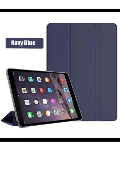 Generic Smart leather bag, navy blue with smart feature for iPad MINI 1/2/3