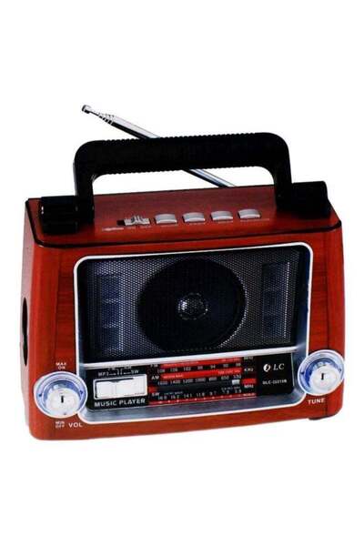 DLC Bluetooth Radio Speaker Brown/Black/Silver