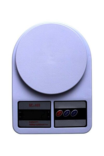 Generic ميزان مطبخ إلكتروني SF-400 أبيض/رمادي 10 كجم