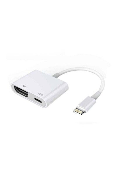 Generic محول صوت من Lightning إلى HDMI لأجهزة iPhone باللون الأبيض