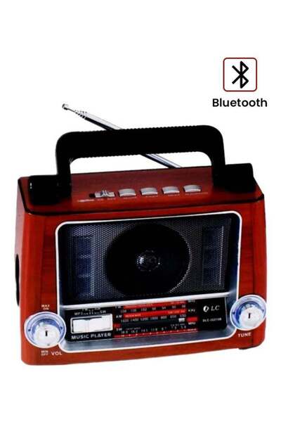 DLC Bluetooth Portable Radio 32215B Brown/Black/Silver