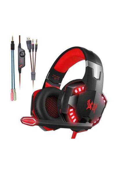 KOTION EACH Wired Over-Ear Gaming Headsets With Mic For PS4/PS5/XOne/XSeries/NSwitch/PC
