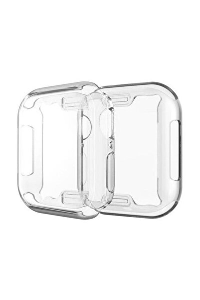Generic Protective TPU Full Case Cover For Apple Watch Series 4/5/6 44mm Clear