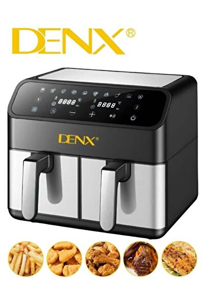 Denx Dual Basket Air Fryer - Versatile Stainless Steel Double Air Fryer
