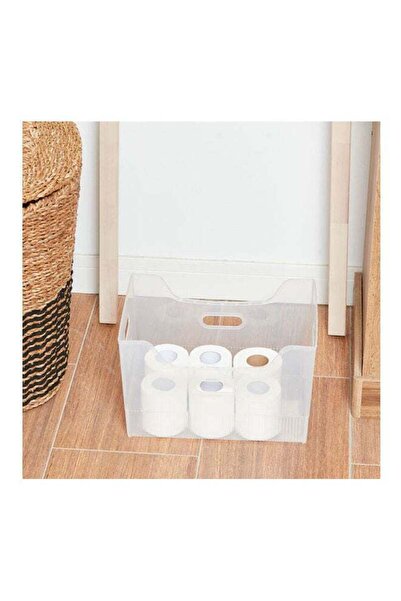 Nova سلة تخزين شفافة 26.2 × 24.2 × 38.7 سم