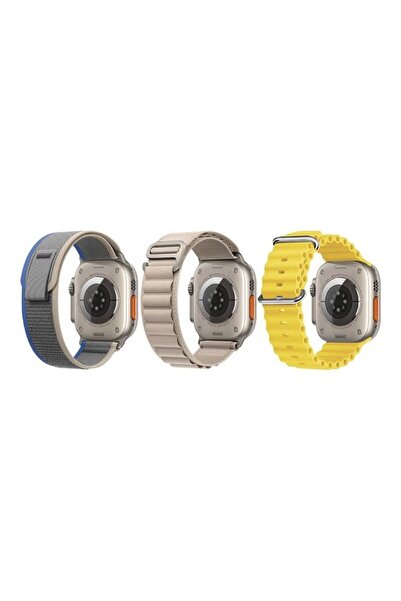 Margoun 3Pack for Apple Watch Band 49mm 45mm 44mm 42mm Alpine Loop Band, Trai...