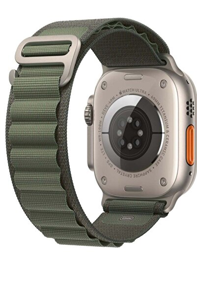 Generic New strong nylon Apple Watch band supports size 49 Olive (military green)