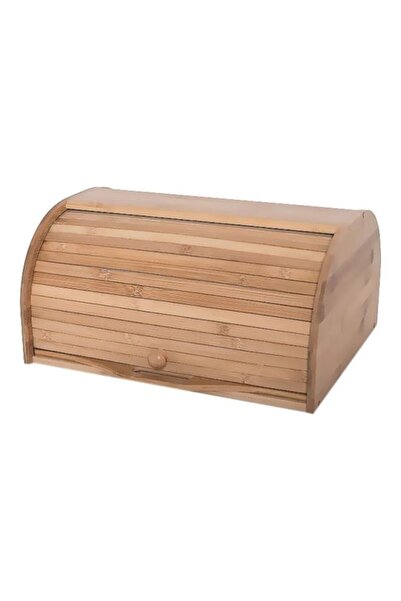 Alberto Bread Box With Movable Board Brown 40x32x20cm