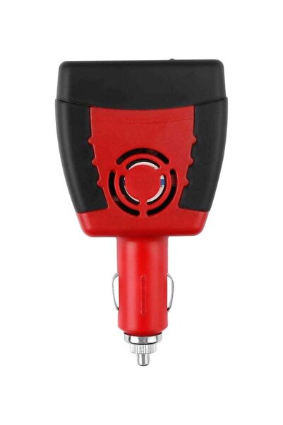 DLC محول شاحن سيارة كهربائية ثلاثي الأطراف أسود/أحمر