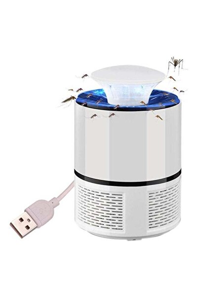 Generic 6 LED Electric Fly Bug Zapper Mosquito Killer Lamp White
