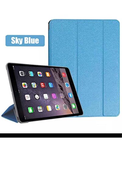 Generic Smart leather bag in cyan color with smart feature for iPad 10.2 Generation 7/8/9