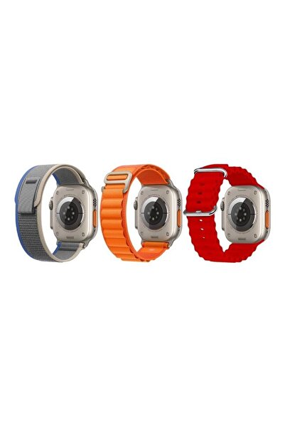 Margoun 3Pack for Apple Watch Band 49mm 45mm 44mm 42mm Alpine Loop Band, Trai...