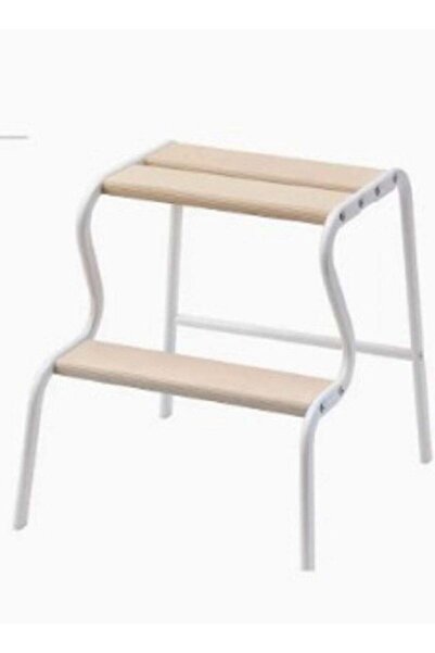 Generic مقعد متعدد الطبقات من خشب البتولا الأبيض 40.3 × 42.7 سم