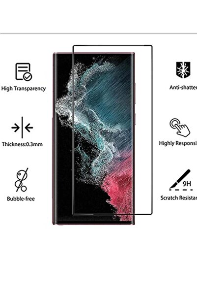 Generic حماية شاشة زجاجية شفافة 5D لهاتف Galaxy S23 ULTRA