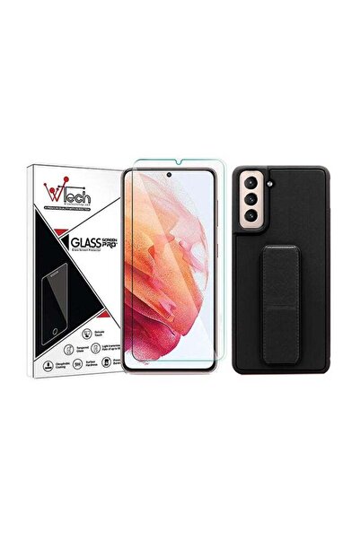 Wtech مجموعة من واقي الشاشة المصنوع من الزجاج المقوى بصلابة 9H وغطاء قبضة الي...