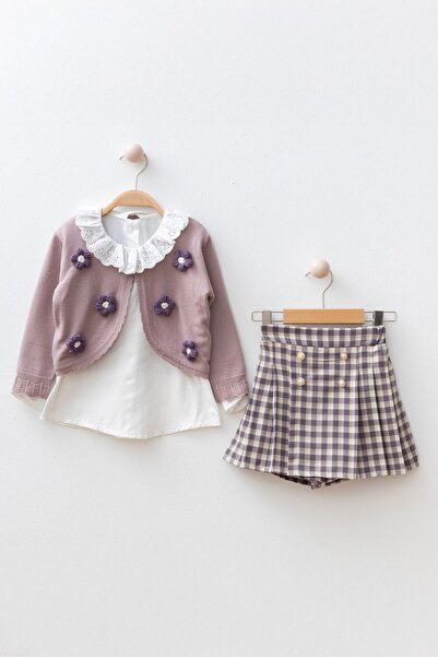 Minigimin Cicileri Set de 3 piese pentru fetiță - violet