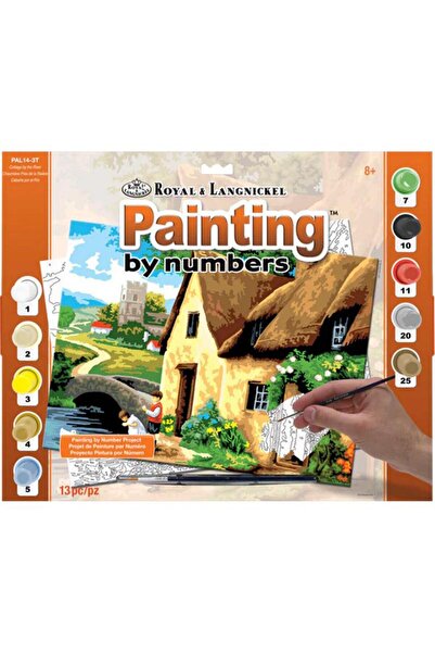 Royal&Langnickel كوخ على النهر - لوحة بالأرقام