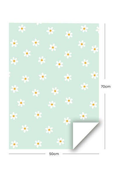 Share the Love Daisy, Mint Green, Gift Wrapping Paper Pack