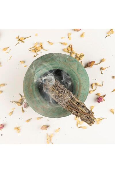 Mitr Satori Green Handmade Cadı Kazanı Temalı Tütsülük