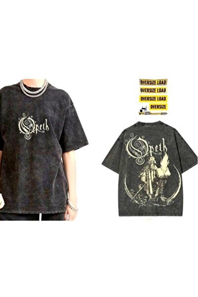 galaxyboutique Μπλουζάκι από ύφασμα που πλένεται Opeth oversized