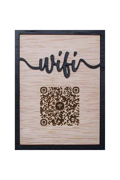OEM Semn de Conexiune Wifi din lemn HH1561 Personalizat 10x13 cm