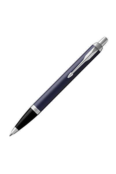 Parker IM Matte Blue Chrome Trim Ball Pen
