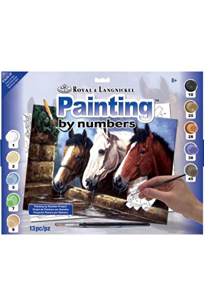 Royal&Langnickel ثلاثة من نفس النوع - الطلاء حسب الرقم