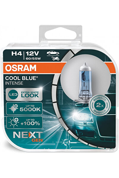 Osram Σετ 2 λαμπτήρες αλογόνου H4 12V Cool Blue Intense NextGen