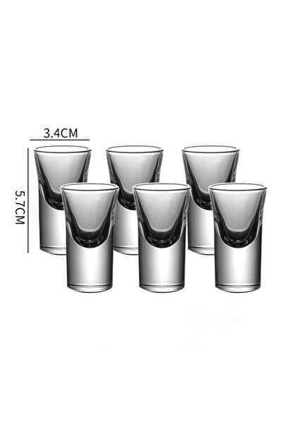 Choice1 15 مل 6 قطع 12 قطعة/6 قطع/قطعتين كوب صغير 15 مل كوب مشروبات روحية ذو قاع سميك أدوات شرب زجاجية شفافة Str